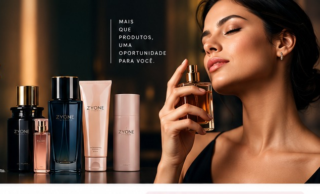 Zyone Perfumes e Modelo